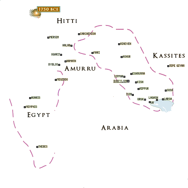 Babylonia around 1750 BCE