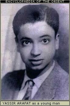 Yassir Arafat as youth.