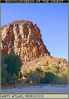 The Anti-Atlas mountains, here at the village of Amtoudi in Morocco.