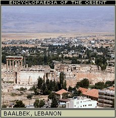 Temple of Bacchus at Baalbek, Lebanon.