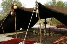 Black tent of the Balochis
