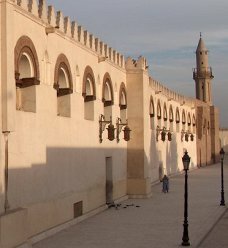 Amr Mosque, one of the very first built in this region, and before Cairo itself was founded. Cairo, Egypt
