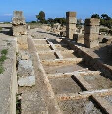 Launching ramp for sea vessels at the old Punic port