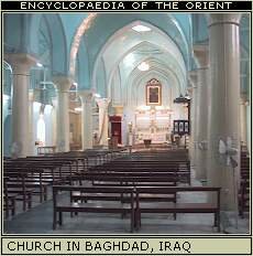 Congregation hall of the Chaldean Catholic church, Baghdad, Iraq.