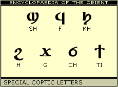 Special Coptic letters.
