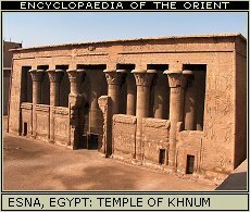 Temple of Khnum at Esna, Egypt.