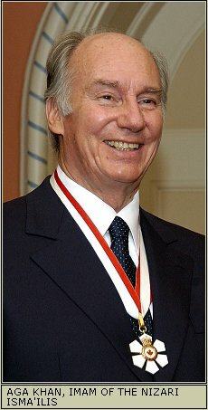 Aga Khan, imam of the Nizari Isma'ilis