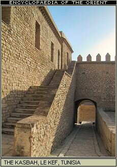 Le Kef, Tunisia is dominated by the kasbah.