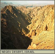 Suggested spot of the King Solomon's mines, in the south of the Negev Desert, Israel.