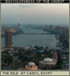 The landscape of the 1st Cataract, at Aswan, Egypt.