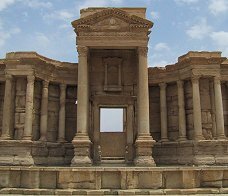 The Roman theatre - small but beautiful.Palmyra, Syria.