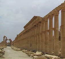 The Great Colonnade. Palmyra, Syria.