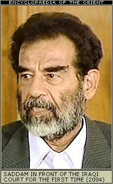 A younger Saddam Hussein, demonstrating his strength and vigour, about to swim across the Euphrates river.