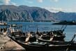 Dhow port of the village of Khasab.
